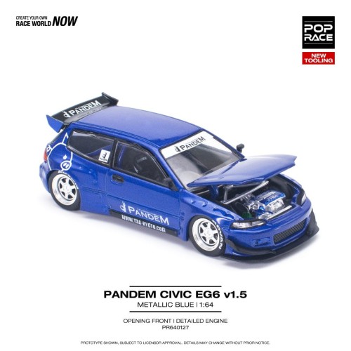 Modellino Auto Honda Civic EG6 1991 – Scala 1:18 – Solido Blu Metallizzato – Con Scatola E Portiere Apribili