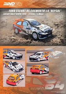 Ford Escort RS Cosworth #4 `Repsol` Safari Rally Kenya 1996 C. Sainz  Inno64 1:64