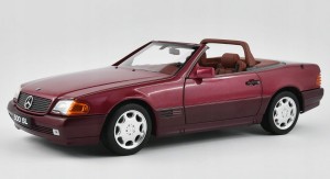 Mercedes-Benz 500 SL 1989 R129 Red Metallic Norev 1:18