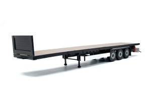 Naczepa platformowa Transport trailer 2023 Black/Light brown Solido 1:24