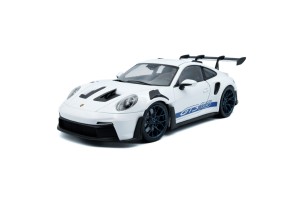 Porsche 911 GT3 RS 2024 White w/blue stripes Solido 1:18