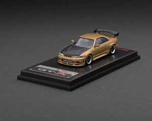 Nissan Nismo R33 GT-R Matte Gold Ignition Model 1:64
