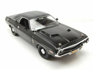 Dodge Challenger R/T The Black Ghost 1970 Black Greenlight 1:18