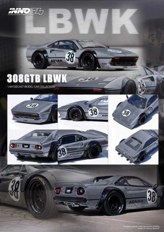 INNO64 Ferrari LBWK 308 GTB, grey in64LBWK308-grey.jpg