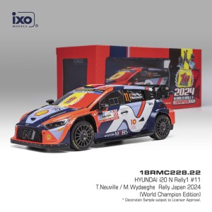 Hyundai i20 N Rally1 Hybrid #11 Rally Japan 2024 Neuville IXO 1:18