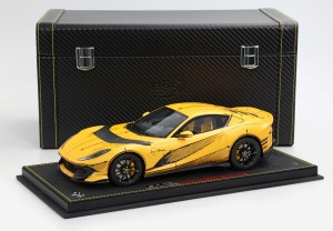 Ferrari 812 Competizione Three layer yellow Special Box L.E. 1/212 BBR 1:18