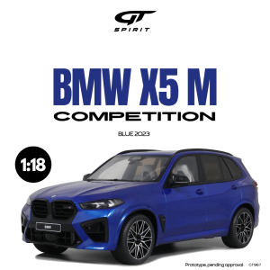 BMW X5 M F95 Competition Marina Bay Blue Metallic GT Spirit 1:18