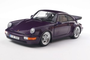 Porsche 911 (964) TURBO 1990 Violet metallic Solido 1:18