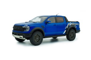 Ford Ranger Raptor Pick-Up 2024 Blue Lightning Solido 1:18