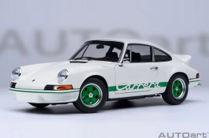 Porsche 911 Carrera 2.7 RS (Grand Prix White with Green stripes) Autoart 1:18