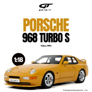 Porsche 968 Turbo S 1993 Yellow GT Spirit 1:18
