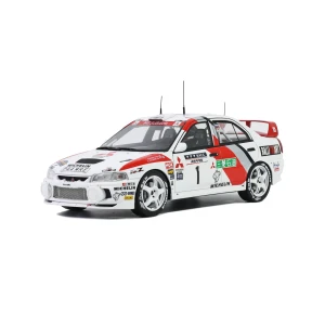 Mitsubishi Lancer Evo IV Rally Catalunya 1997 White Otto 1:18