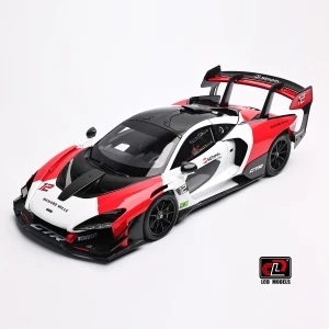 McLaren Senna GTR 2021 Richard Mille White / Red LCD 1:18