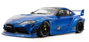 Toyota GR Supra Liberty Walk Body Kit 2025 Blue Metallic Solido 1:18