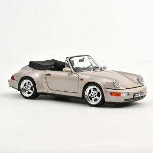 Porsche 911 964 Turbo Look Cabriolet Zermatt Silver Norev 1:18