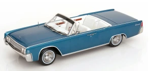 Lincoln Continental Convertible 1963 Turquoise Metallic Blue KK-Scale 1:18